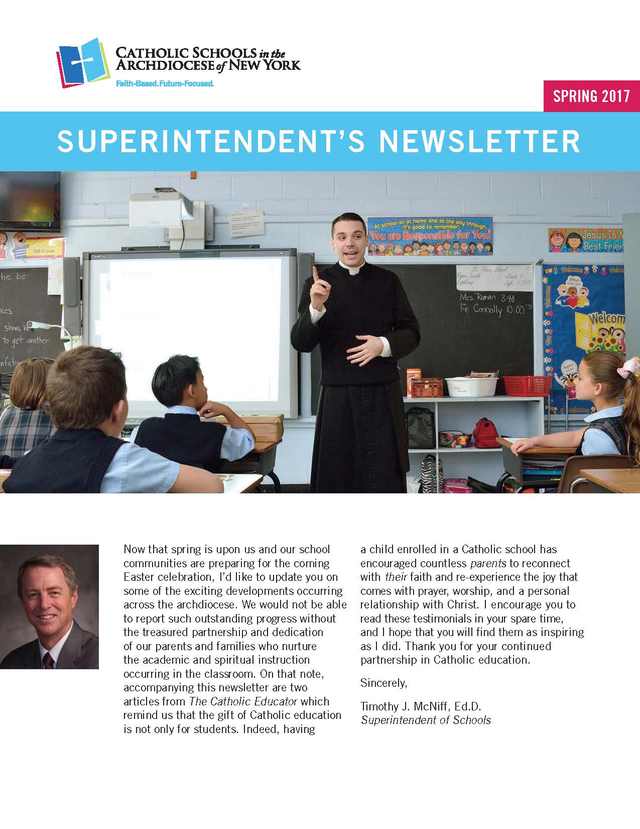 Superintendent's Spring 2017 Parent Newsletter FINAL_Page_1 - Catholic ...